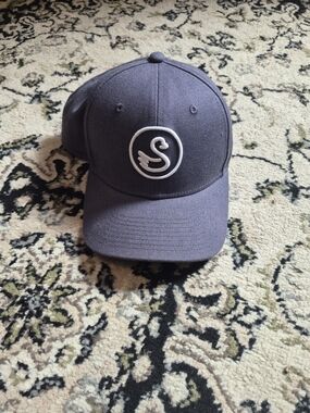 Annie Gray Baseball Cap with White S Emblem